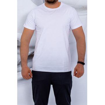 Tricou Barbati D236 Alb | Fashion