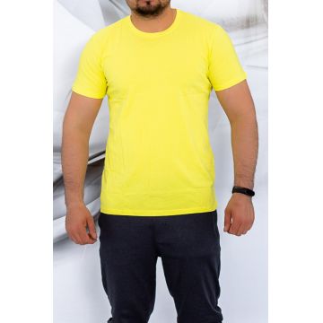 Tricou Barbati M1108-Y Galben | Fashion