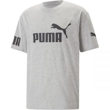 Tricou barbati Puma Power Colorblock 67332104, S, Gri