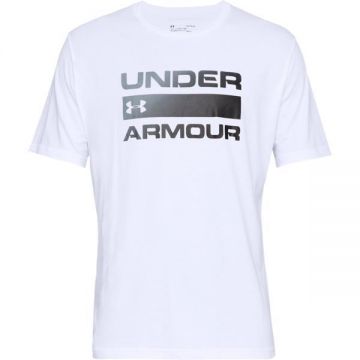 Tricou barbati Under Armour Issue Wordmark 1329582-100, L, Alb