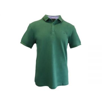 Tricou polo barbat, regular fit, verde, marime M