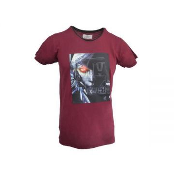 Tricou Scarface barbat, rosu cu efect 3D Rising Paiden, L