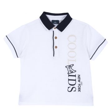 Tricou copii Chicco Polo, alb 2, 33632-64MC