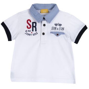 Tricou copii Chicco tip Polo, alb, 33546