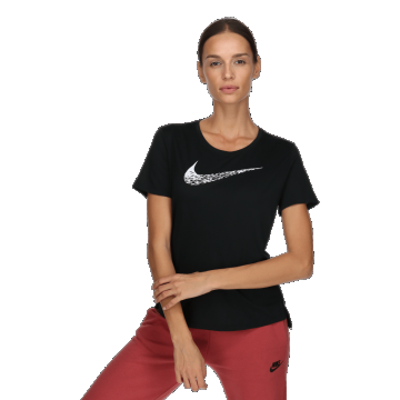 W NK SWOOSH RUN SS TOP