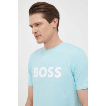 BOSS tricou din bumbac CASUAL bărbați, cu imprimeu 50481923