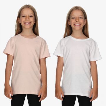 2 PCS PACK/GIRLS LS T SHIRT