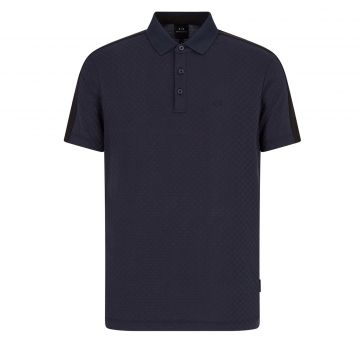 Cotton polo with tape m