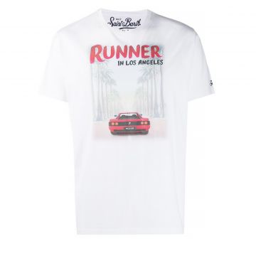 Man t-shirt red run s