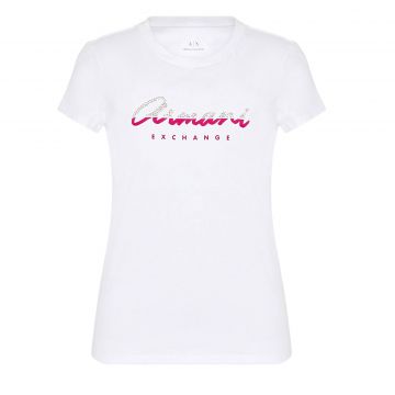 T-shirt with contrast lettering m