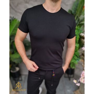 Tricou de bărbați, negru, elastic - TR1051