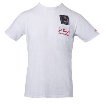 President T-Shirt With Pocket Emb L