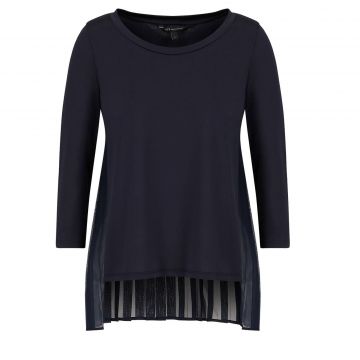 Sweater With Pleated Back S