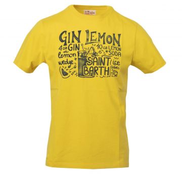 T-Shirt Men Cotton Classic Lemon Ingredients L