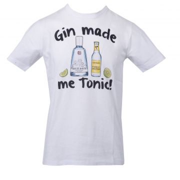 T-Shirt Men Cotton Classic Me Tonic L