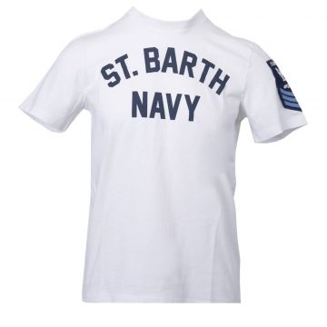 T-Shirt Men Cotton Classic Navy S