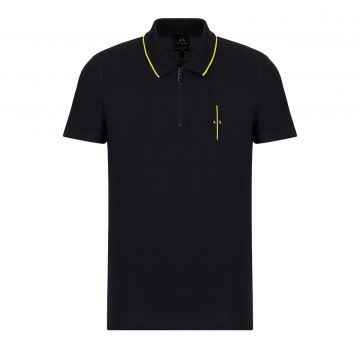 Organic cotton piquet polo shirt l