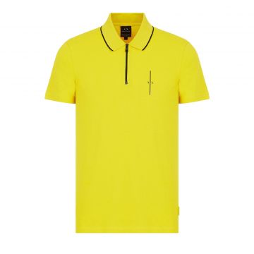 Organic cotton piquet polo shirt xl