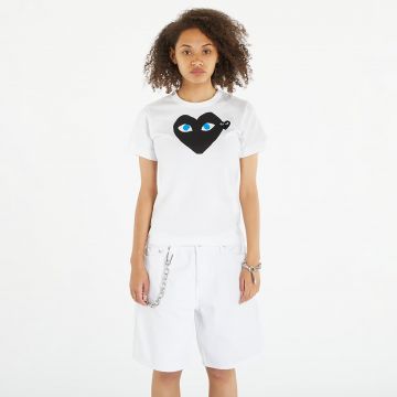 Tricou Comme des Garçons PLAY Heart Logo Tee White