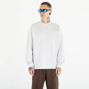 Tricou Nike Solo Swoosh Men's Long Sleeve Tee Birch Heather/ White