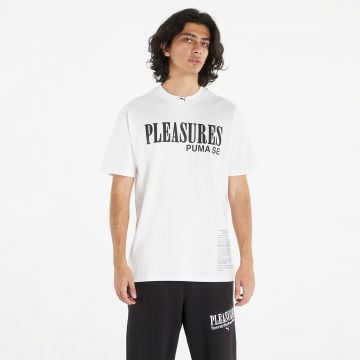 Tricou Puma x PLEASURES Typo Short Sleeve Tee White