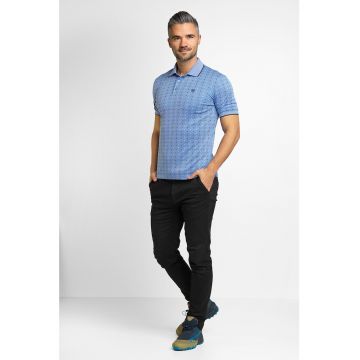 Tricou polo regular fit cu imprimeu