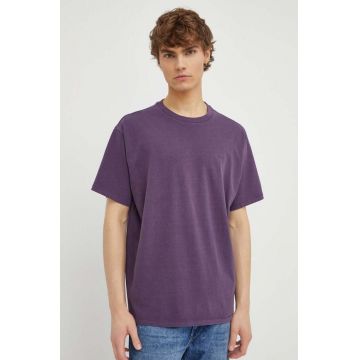 Levi's tricou din bumbac barbati, culoarea violet, modelator