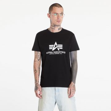 Tricou Alpha Industries Basic Tee Black/ White