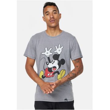 Tricou cu imprimeu decolorat Mickey Mouse