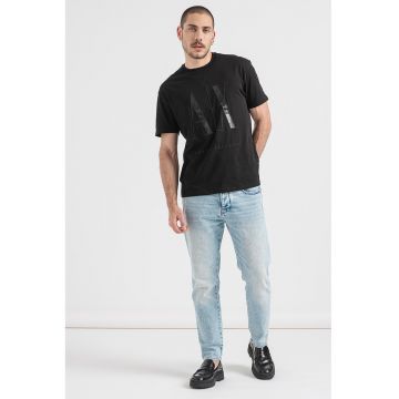 Tricou regular fit din bumbac cu logo