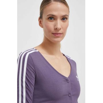 adidas Originals longsleeve femei, culoarea violet