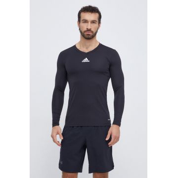 adidas Performance longsleeve de antrenament Team Base culoarea negru, cu imprimeu GN5677