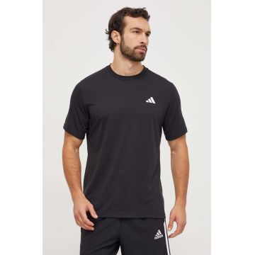 adidas Performance tricou de antrenament TR-ES culoarea negru, uni IC7421