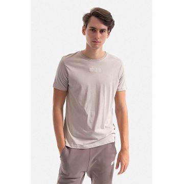 Alpha Industries tricou din bumbac bărbați, culoarea bej, cu imprimeu 118529.627-cream