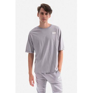 Alpha Industries tricou din bumbac bărbați, culoarea gri, uni 118532.643-grey