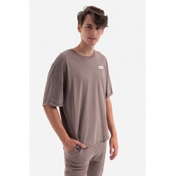 Alpha Industries tricou din bumbac culoarea gri, uni 118532.628-grey