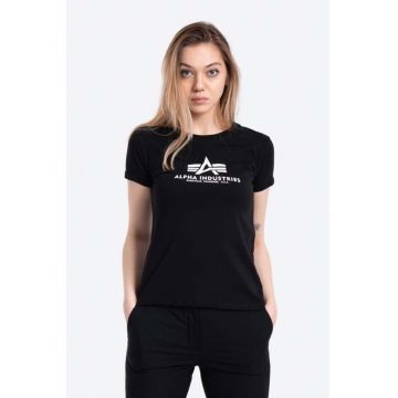 Alpha Industries tricou din bumbac New Basic T culoarea negru 196051.03-black