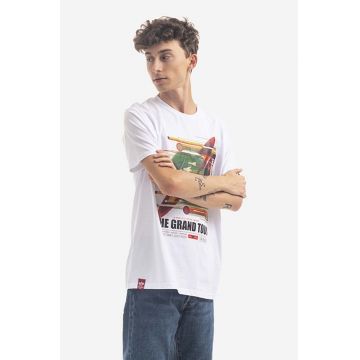 Alpha Industries tricou din bumbac x NASA culoarea alb, cu imprimeu 116504.09-white