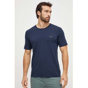 BOSS tricou lounge culoarea bleumarin, melanj 50515312