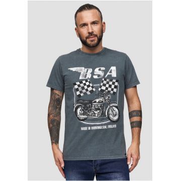 Tricou cu imprimeu grafic BSA British Motor Flag 3305