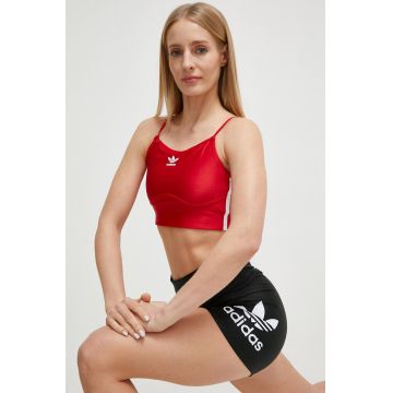 adidas Originals top femei, culoarea roșu IN8359