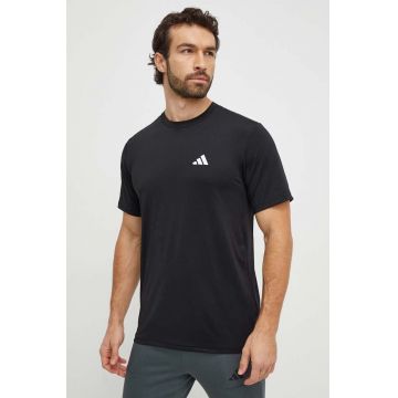 adidas Performance tricou de antrenament Training Essentials culoarea negru, uni IC7413