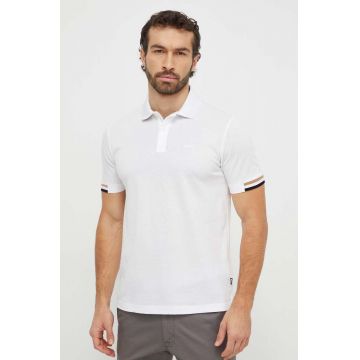 BOSS polo de bumbac culoarea negru, uni 50467113