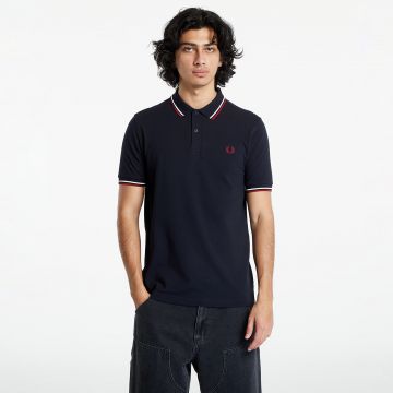 Tricou FRED PERRY Twin Tipped Fred Perry Shirt Nvy/ Swht/ Bntred