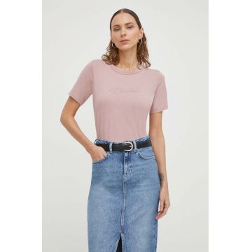 G-Star Raw tricou din bumbac femei, culoarea violet