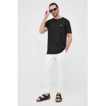 HUGO tricou din bumbac culoarea negru, uni 50466158