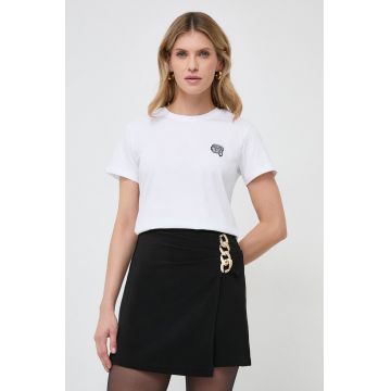 Karl Lagerfeld tricou din bumbac femei, culoarea alb