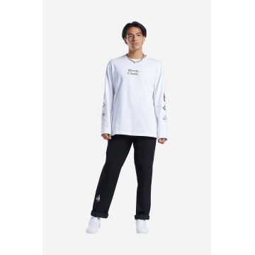 Reebok Classic longsleeve din bumbac Skateboard longsleeve Tee HT8175 culoarea alb, cu imprimeu HT8175-white