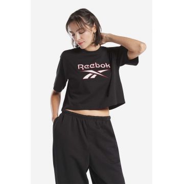 Reebok Classic tricou din bumbac culoarea negru HS4714-black