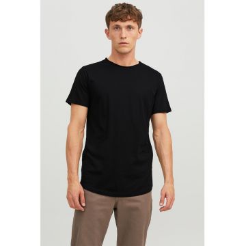 Tricou de bumbac organic cu decolteu la baza gatului